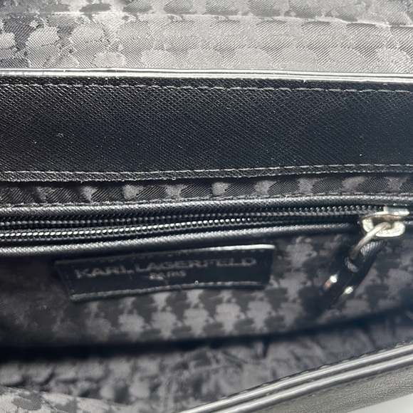 Karl Lagerfield Paris Black Purse with Silver hardware​​​​​​​​​​​​​​​​​​​​ - Picture 5 of 8